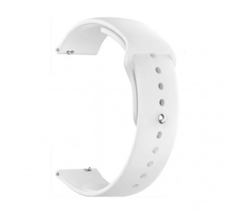 Ремешок - WB34 22 мм универсальный силикон на кнопке (white) (227513)#2069223