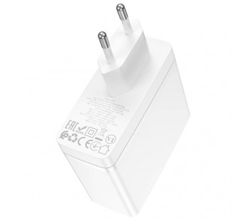 Адаптер Сетевой Borofone BN11 Imperial PD GaN 2Type-C/USB 100W (white) (225518)#1970957