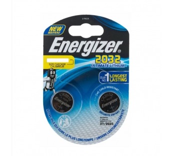 Элемент питания CR 2032 Energizer Ultimate Lithium BL-2#2025215
