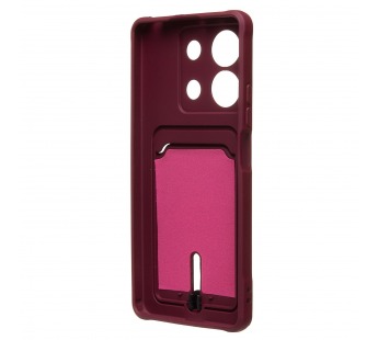 Чехол-накладка - SC304 с картхолдером для "Xiaomi Redmi Note 13 5G Global" (bordo) (228020)#2101322