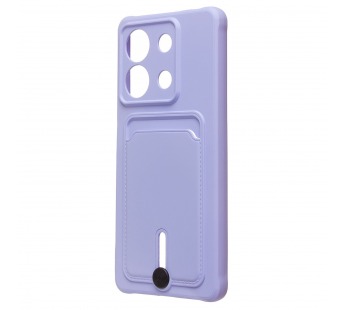 Чехол-накладка - SC304 с картхолдером для "Xiaomi Redmi Note 13 5G Global" (light violet) (228021)#1976726