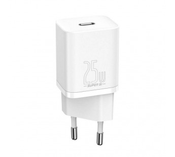 СЗУ Baseus Super Si Quick Charger (1-Type-C 25W) (белый) (CCSP020102)#1971157