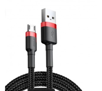 Кабель USB Baseus cafule microUSB 2.4 А (1м) (черно-красный) (CAMKLF-B91)#2069798