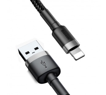 Кабель USB - Apple Lightning Baseus CALKLF-BG1 2.4А (1м) (черно-серый) #2069803