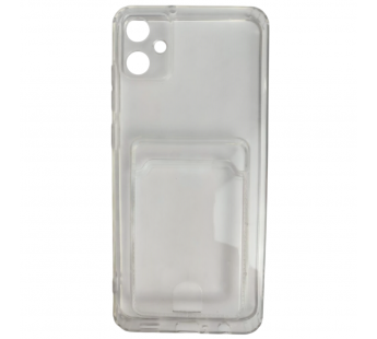 Чехол силиконовый Samsung A05 с визитницей прозрачный#2134123