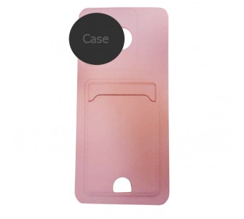 Чехол силиконовый Infinix HOT 30 Play матовый цветной с визитницей розовый#1974409