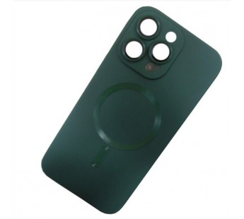 Чехол силиконовый iPhone 13 Pro Magsafe темно зеленый#1995282