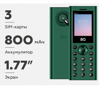 Мобильный телефон BQ 1858 Barrel Green+Black#1972461