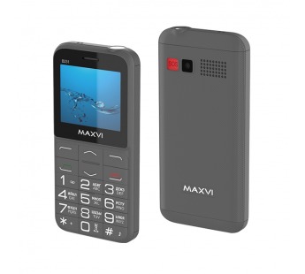 Мобильный телефон Maxvi B231 Grey (2,31"/1,3МП/1400mAh)#1975597