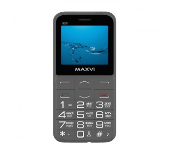 Мобильный телефон Maxvi B231 Grey (2,31"/1,3МП/1400mAh)#1975598
