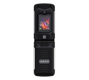 Мобильный телефон Maxvi E10 Black раскладушка (2,8"/1,3МП/2000mAh)#1975672