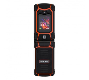 Мобильный телефон MAXVI E10 Orange раскладушка (2,8"/1,3МП/2000mAh)#1985037