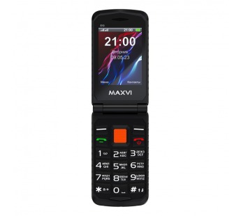 Мобильный телефон MAXVI E10 Orange раскладушка (2,8"/1,3МП/2000mAh)#1985038