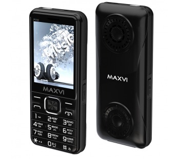 Мобильный телефон MAXVI P110 Black (2,8"/0,3МП/4000mAh)#1975631