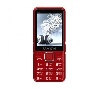 Мобильный телефон Maxvi P110 Red (2,8"/0,3МП/4000mAh)#1975649