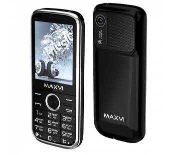 Мобильный телефон Maxvi P30 Black (2,8"/0,3МП/1800mAh)#1975594