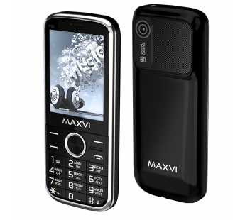 Мобильный телефон MAXVI P30 Black (2,8"/0,3МП/1800mAh)#1975594