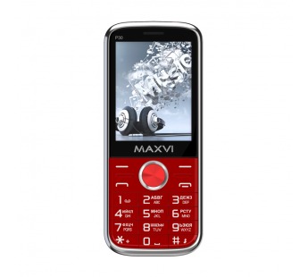 Мобильный телефон Maxvi P30 Red (2,8"/0,3МП/1800mAh)#1975618