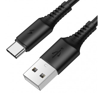 Кабель USB - Type-C Borofone BX47 Coolway (повр. уп) 100см 3A  (black) (228521)#1976159