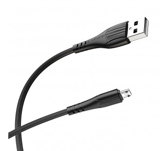 Кабель USB - micro USB Borofone BX37 Wieldy (повр. уп) 100см 2,4A  (black) (228544)#1976010