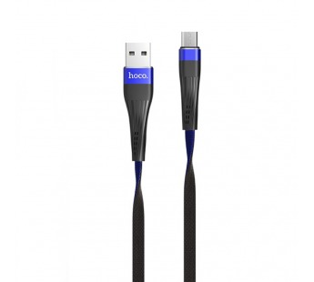 Кабель USB - micro USB Hoco U39 (повр. уп) 120см 2,4A  (blue/black) (228569)#1977121