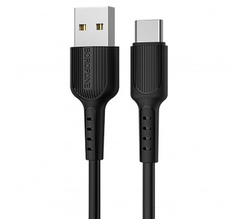 Кабель USB - Type-C Borofone BX16 Easy (повр. уп) 100см 3A  (black) (228524)#1976020