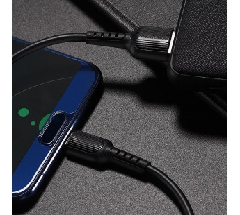 Кабель USB - Type-C Borofone BX16 Easy (повр. уп) 100см 3A  (black) (228524)#1984476