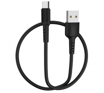 Кабель USB - Type-C Borofone BX16 Easy (повр. уп) 100см 3A  (black) (228524)#1984469