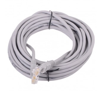 Патч-корд литой TELECOM UTP Кат. 5е, серый, 7.5 м#161625