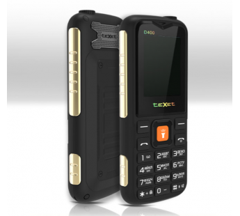 Мобильный телефон Texet TM-D400 черный (1,77"/без камеры/IP54/1500mAh)#1977120