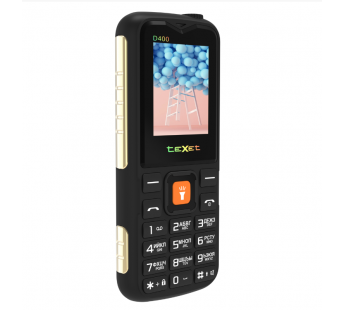 Мобильный телефон Texet TM-D400 черный (1,77"/без камеры/IP54/1500mAh)#1977285