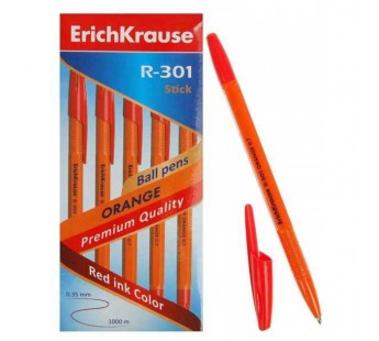 Ручка шар. EK R-301 ORANGE Stick 43196 красный,0.7мм, шт#1981344