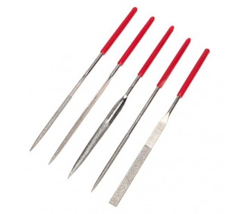 Набор надфилей алмазных 140х50х3мм, 5 шт. Kranz#2138262