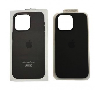 Чехол iPhone 15 Silicone Case MagSafe OR с Анимацией Black#1978481