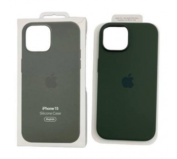 Чехол iPhone 15 Silicone Case MagSafe OR с Анимацией Cypress#1978483