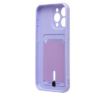 Чехол-накладка - SC304 с картхолдером для "Apple iPhone 15 Pro Max" (light violet) (228135)#2101314
