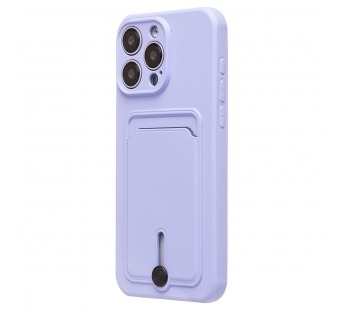 Чехол-накладка - SC304 с картхолдером для "Apple iPhone 15 Pro Max" (light violet) (228135)#2101315