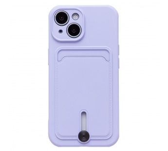 Чехол-накладка - SC304 с картхолдером для "Apple iPhone 15" (light violet) (228127)#1989605