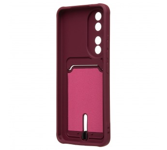Чехол-накладка - SC304 с картхолдером для "Honor 90" (bordo) (228158)#2104974