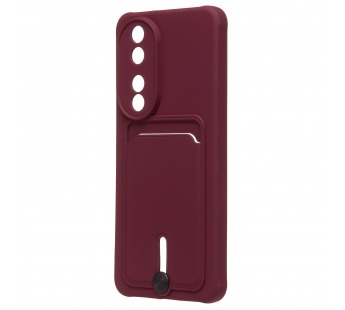 Чехол-накладка - SC304 с картхолдером для "Honor 90" (bordo) (228158)#2104975