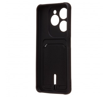 Чехол-накладка - SC304 с картхолдером для "Infinix Hot 40" (black) (226975)#2101342