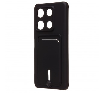 Чехол-накладка - SC304 с картхолдером для "Infinix Note 30 Pro" (black) (228181)#2101335