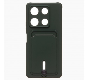 Чехол-накладка - SC304 с картхолдером для "Infinix Note 30 Pro" (dark green) (228184)#1989624