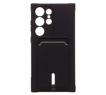 Чехол-накладка - SC304 с картхолдером для "Samsung Galaxy S24 Ultra" (black) (228145)#1989577