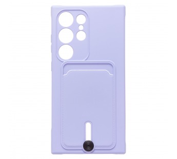 Чехол-накладка - SC304 с картхолдером для "Samsung Galaxy S24 Ultra" (light violet) (228147)#1988845