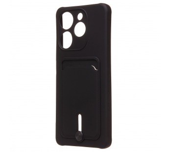 Чехол-накладка - SC304 с картхолдером для "TECNO Spark 10 Pro" (black) (228165)#2101372