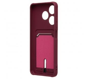 Чехол-накладка - SC304 с картхолдером для "TECNO Spark 10C" (bordo) (228162)#2101417