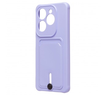 Чехол-накладка - SC304 с картхолдером для "TECNO Spark 20 Pro" (light violet) (227577)#2101412
