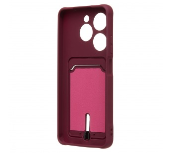 Чехол-накладка - SC304 с картхолдером для "TECNO Spark Go 2024" (bordo) (226221)#2101435