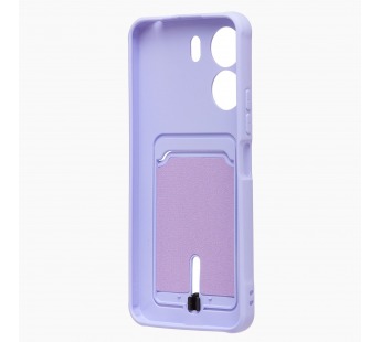 Чехол-накладка - SC304 с картхолдером для "Xiaomi Poco C65" (light violet) (225746)#1982513